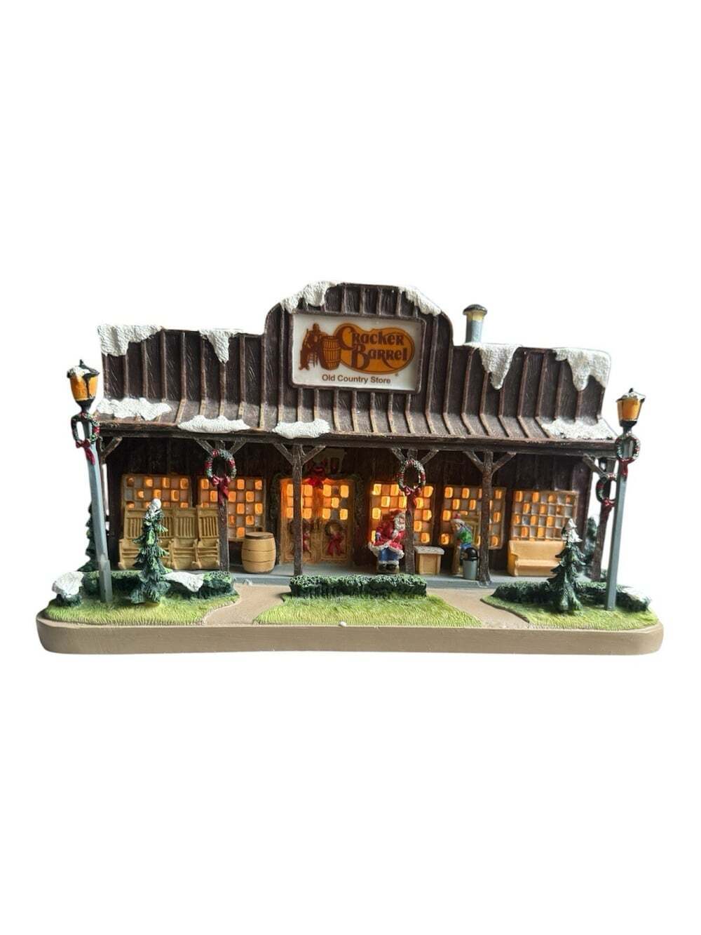 Cracker Barrel Collection Old Country Store Light Up Christmas Store With Box